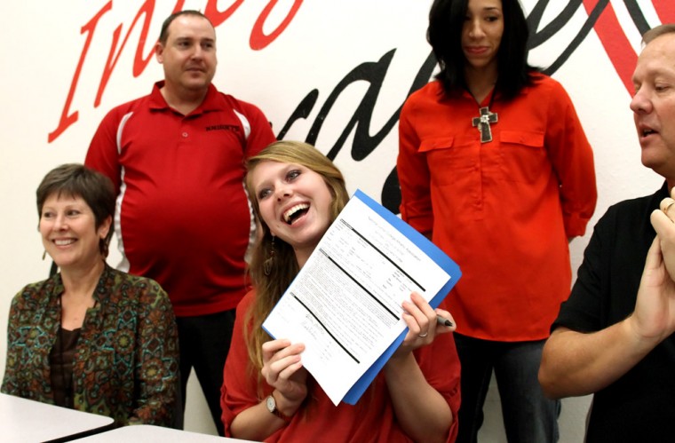 Heights Volleyball Signing
